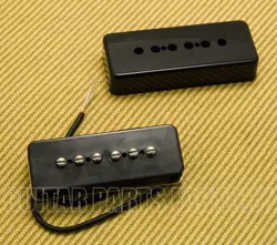 PU-P9S-N BLACK SOAPBAR P90 ALNICO 5 NECK GUITAR PICKUP FOR GIBSON/EPIPHONE 48MM