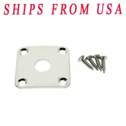 KAISH NICKEL METAL CURVED BOTTOM JACK PLATE SQUARE JACKPLATE FOR GIBSON LES PAUL
