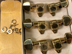 LOT: VINTAGE 60'S GROVER USA GOLD TUNERS SET PAT PEND GIBSON LES PAUL GUITAR