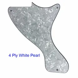 FOR US JR LP LES PAUL JUNIOR GUITAR PICKGUARD SCRATCH PLATE, WHITE PEARL