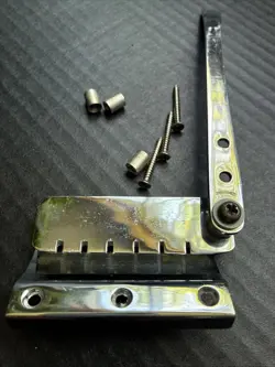 VINTAGE 60S GIBSON MAESTRO VIBROLA TREMOLO TAILPIECE NICKEL - MELODY MAKER