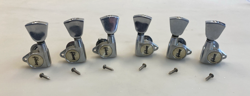 80'S GIBSON LOGO CHROME 3L X 3R TUNERS WITH HARDWARE - LES PAUL - FLYING V - SG