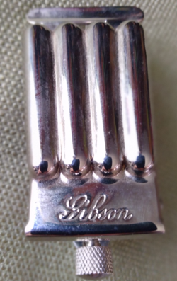 GIBSON BANJO TAILPIECE 5 STRING CLAMSHELL **NICE**