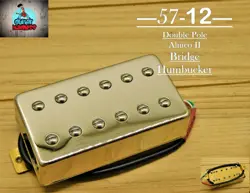 G.M. 57-12 ALNICO II NICKEL HUMBUCKER BRIDGE(4-WIRE) FOR GIBSON EPIPHONE