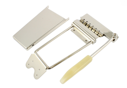 LONG NICKEL LYRE VIBROLA GUITAR TAILPIECE FOR VINTAGE GIBSON SG TP-3680-001
