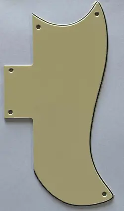 FOR 3-PLY GIBSON SG 61 REISSUE STYLE GUITAR PICKGUARD,VINTAGE YELLOW