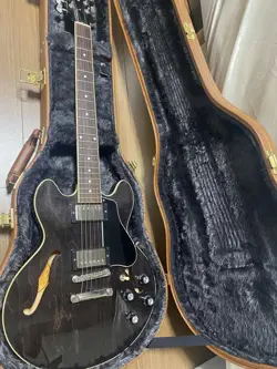 GIBSON ES-339 TRANS EBONY SEMI-HOLLOW ELECTRIC GUITAR 2020 W/ HARD CASE USED