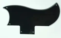 FOR GIBSON SG61 REISSUE GUITAR PICKGUARD SCRATCH PLATE , 3PLY BLACK