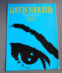 LOST IN YOUR EYES - DEBBIE GIBSON - 1988 SHEET MUSIC PIANO VOCAL GUITAR