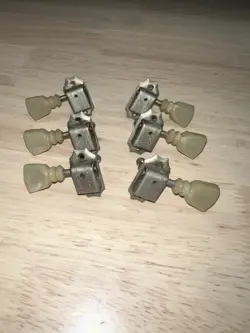 VINTAGE GIBSON DELUXE TUNERS DOUBLE RING SET (3 + 3) LATE 1960S -EARLY 1970S