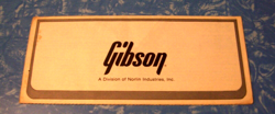 VINTAGE 1980S GIBSON WARRANTY CARD  E,S. ARTIST