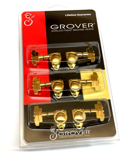 GROVER GOLD SUPER ROTO-GRIP LOCKING GUITAR TUNERS FOR GIBSON LP/SG 509G
