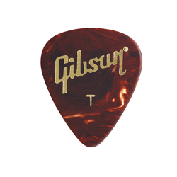GIBSON TORTOISE GUITAR PICKS, THIN - 12 PACK