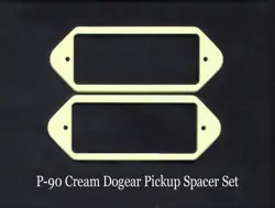 P-90 DOGEAR CREME PICKUP SPACERS MADE FOR GIBSON EPIPHONE ES-295 175 PROJECT NEW