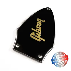 NEW BLACK/WHITE/BLACK 3 PLY TRUSS ROD COVER FOR GIBSON FLYING V + GOLD DECAL