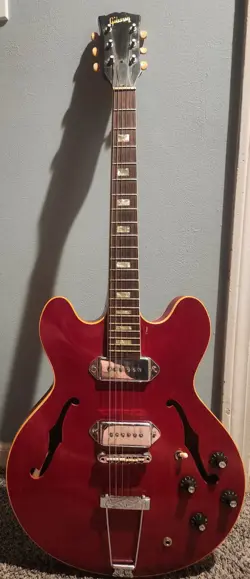 VINTAGE 1967 CHERRY RED GIBSON ES-330TDC ELECTRIC GUITAR