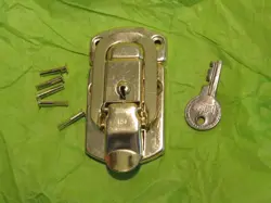 VINTAGE NOS 1950'S 1960'S EXCELSIOR LOCK + KEY CASE LATCH / GIBSON L5 GUILD X500