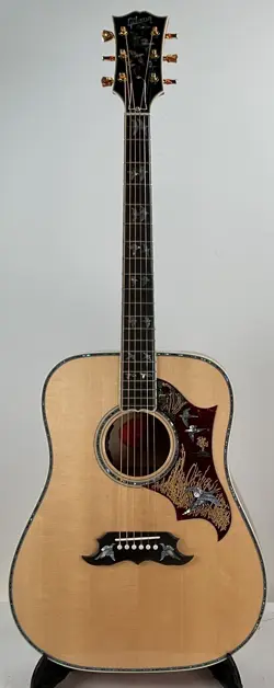 GIBSON ACOUSTIC DOVES IN FLIGHT ACOUSTIC GUITAR - ANTIQUE NATURAL - OVERSET NECK