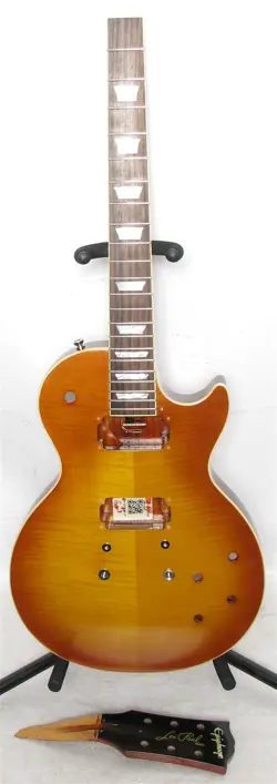 EPIPHONE INSPIRED BY GIBSON CUSTOM 1960 LES PAUL STANDARD REISSUE HUSK AND CASE
