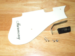 HARMONY 1965 WHITE LOGO H54 ROCKET DUAL PICKUP PICKGUARD