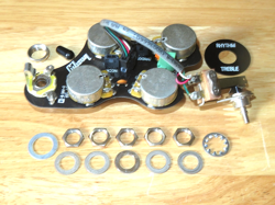 GIBSON 2013 USA NICKEL SG QUICK CONNECT ELECTRONIC CONTROL POTS HARNESS