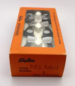 VINTAGE GIBSON SHALLER TUNERS M6 MINI MADE IN GERMANY IN BOX COMPLETE NOS