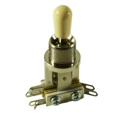 CENTRALAB 3 WAY SHORT TOGGLE SWITCH NICKEL FITS GIBSON LES PAUL SWITCHCRAFT