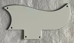 FITS GIBSON SG 61 REISSUE GUITAR PICKGUARD SCRATCH PLATE,5 PLY WHITE