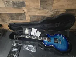 2023 GIBSON LES PAUL MODERN FIGURED TOP COBALT BLUE. W/OHSC.   8.3LB