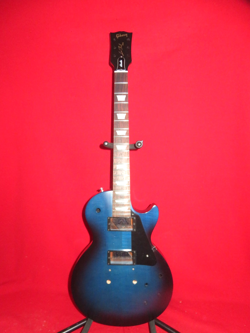 GIBSON 2014 USA MANHATTAN MIDNIGHT BLUE BURST LES PAUL STUDIO BODY & NECK