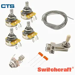 NEW WIRING KIT FOR GIBSON SG GUITARS RIGHT ANGLE SWITCH, CTS 500K .022 MFD