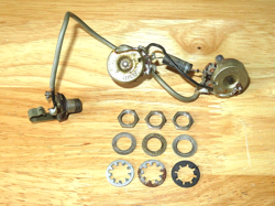 GRETSCH 1964 NICKEL SINGLE PICKUP ELECTRONIC CONTROL POTS HARNESS
