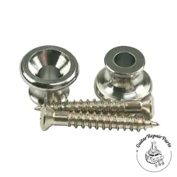 KLUSON KGSBC STRAP BUTTON SET OF 2 FOR GIBSON STYLE GUITARS - CHROME