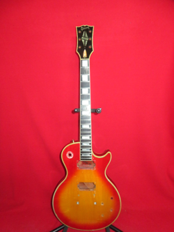 GIBSON 1977 USA CHERRY BURST LES PAUL CUSTOM BODY & EBONY NECK