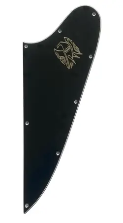 BLACK SILVER LOGO FOR GIBSON FIREBIRD BLANK GUITAR SLINGER PART GUITAR PICKGUARD