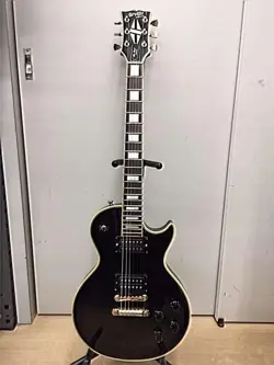 ORVILLE BY GIBSON LES PAUL CUSTOM BLACK ELECTRIC GUITAR MADE IN JAPAN