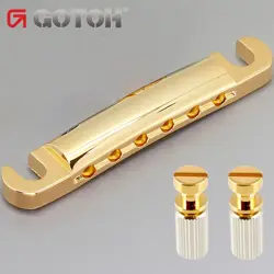 NEW GOTOH STOP TAILPIECE USA THREAD STUDS FOR GIBSON USA - TP-0400-002 - GOLD