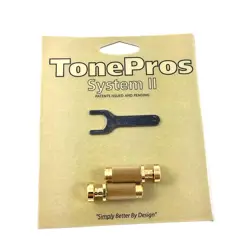 TONEPROS SNS1 GOLD LOCKING SAE STOP TAILPIECE STUDS USA GIBSON TP-0456-002