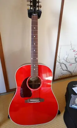 GIBSON J-45 STANDARD LEFT HANDED CHERRY ACOUSTIC FROM JAPAN