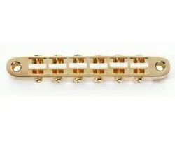 GOTOH GOLD ABR-1 STYLE TOM BRIDGE W/WHITE SADDLES FOR GIBSON GUITAR GB-2542-002