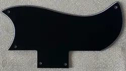 CUSTOM FOR GIBSON SG 61 REISSUE STYLE GUITAR PICKGUARD 3-PLY BLACK