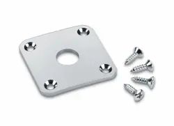 SCHALLER INPUT JACK PLATE FOR GIBSON LES PAUL GUITAR - CHROME - 15190200