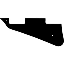 LEFTY BLACK 1PLY PICKGUARD FOR GIBSON LES PAUL WITH HUMBUCKER