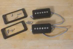 MOSRITE 1971 BLACK VENTURES MARK SOAP BAR PICKUPS BRIDGE NECK W/ RINGS, SCREWS