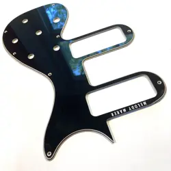 BLACK/CREAM 5 PLY PICKGUARD FOR 1959-1961 GIBSON MELODY MAKER D DUAL P90 MOD