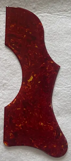 FOR GIBSON J45 & J50 ACOUSTIC GUITAR SELF ADHESIVE PICKGUARD,CRYSTAL RED TORTOIS