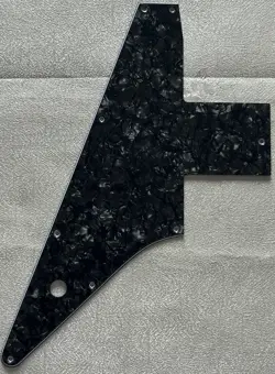 CUSTOM FOR GIBSON 76 EXPLORER RE-ISSUE STYLE GUITAR PICKGUARD 4-PLY BLACK PEARL
