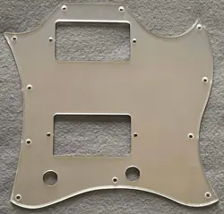 FOR FIT US GIBSON SG STANDARD STYLE FULL FACE GUITAR PICKGUARD,SILVER MIRROR