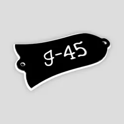 GUITAR PARTS FITS GIBSON LP 'J-45' TRUSS ROD COVER PLATE , 2PLY BLACK