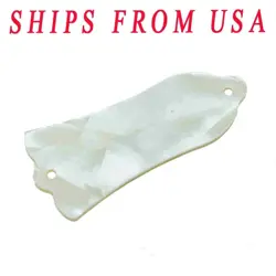 WHITE PEARL GUITAR TRUSS ROD COVER WITH 2 HOLES FOR GIBSON LES PAUL